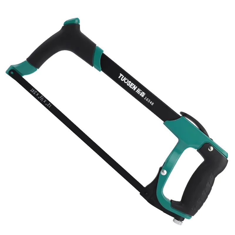 Adjustable Hacksaw Frame 8-12 Inch – Manual Steel Saw with Non-Slip Handle, Heavy Duty Metal Cutting Hand Saw for Woodworking & DIY